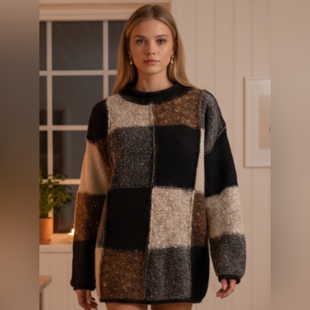 Women’s Sweater Mohair Wool Size L Used no tag